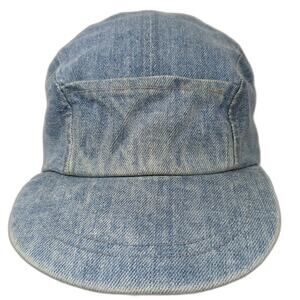 Gitano 5 Panel Blue Hat One Size Denim Cotton Elastic Back Blank Metal Eyelets
